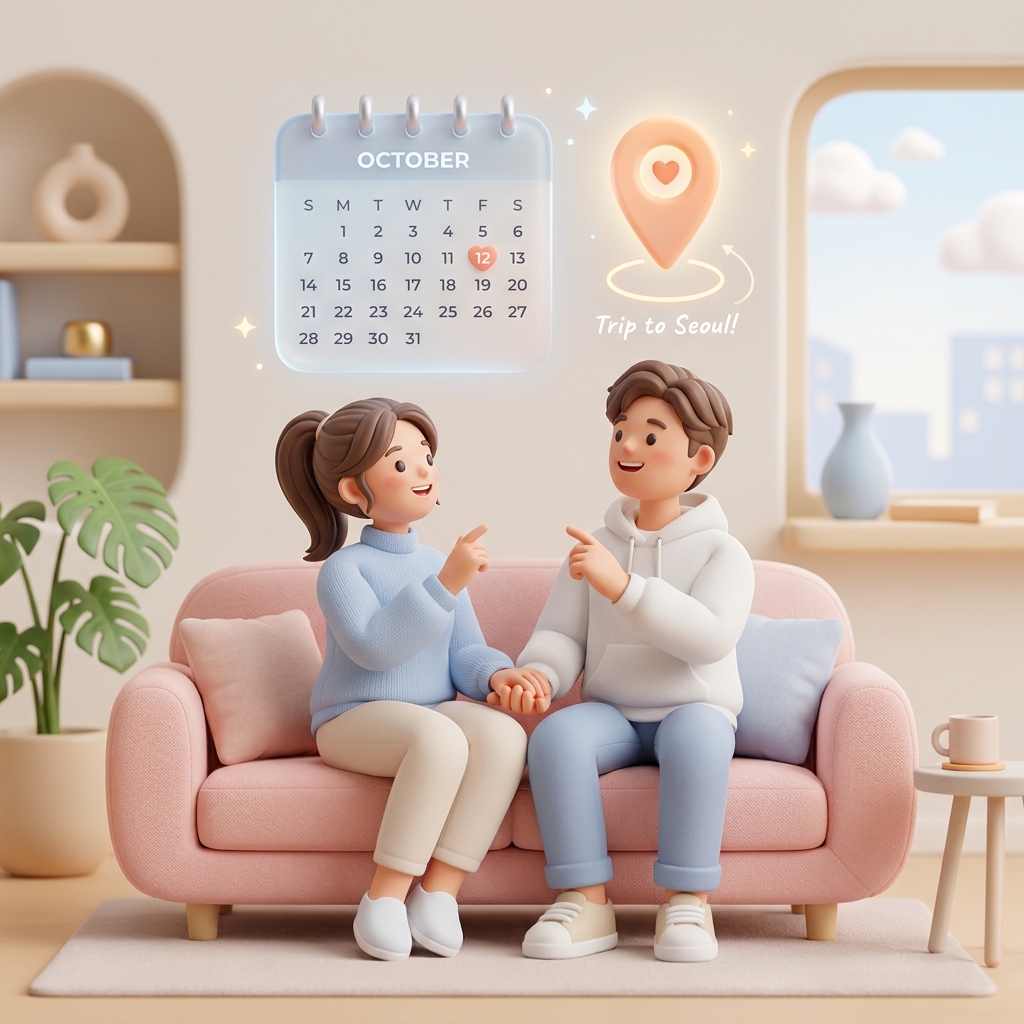 Couple récemment ensemble dans un appartement lumineux